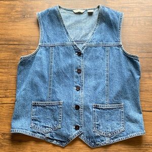 Vintage Eddie Bauer denim tank top vest